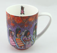 Load image into Gallery viewer, &quot;GCHITWAA-KWEWAK&quot; Jingle Dress Dancers 16 oz Porcelain Mug