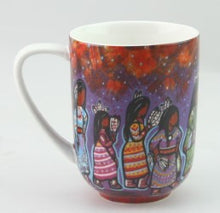 Load image into Gallery viewer, &quot;GCHITWAA-KWEWAK&quot; Jingle Dress Dancers 16 oz Porcelain Mug